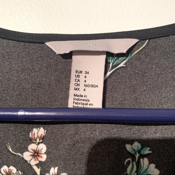 Black Floral Wrap Dress - Picture 9 of 10